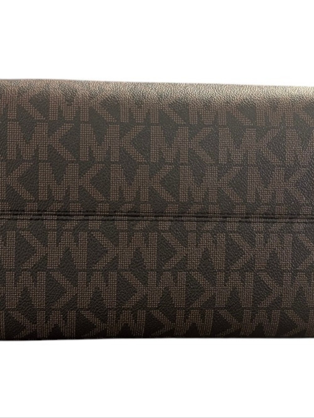New Michael KORS Ciara Large Logo Acorn Leather Satchel - Picture 6 of 10